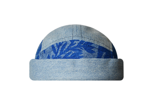 miki breton five panel docker upcycling denim made in france 