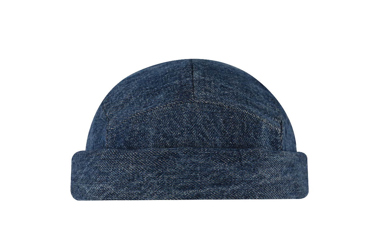 miki breton docker brimless hat upcycling made in France surcylcage denim jean 