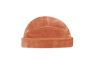 docker bonnet court miki breton five panel made in france faits main couleur saumon